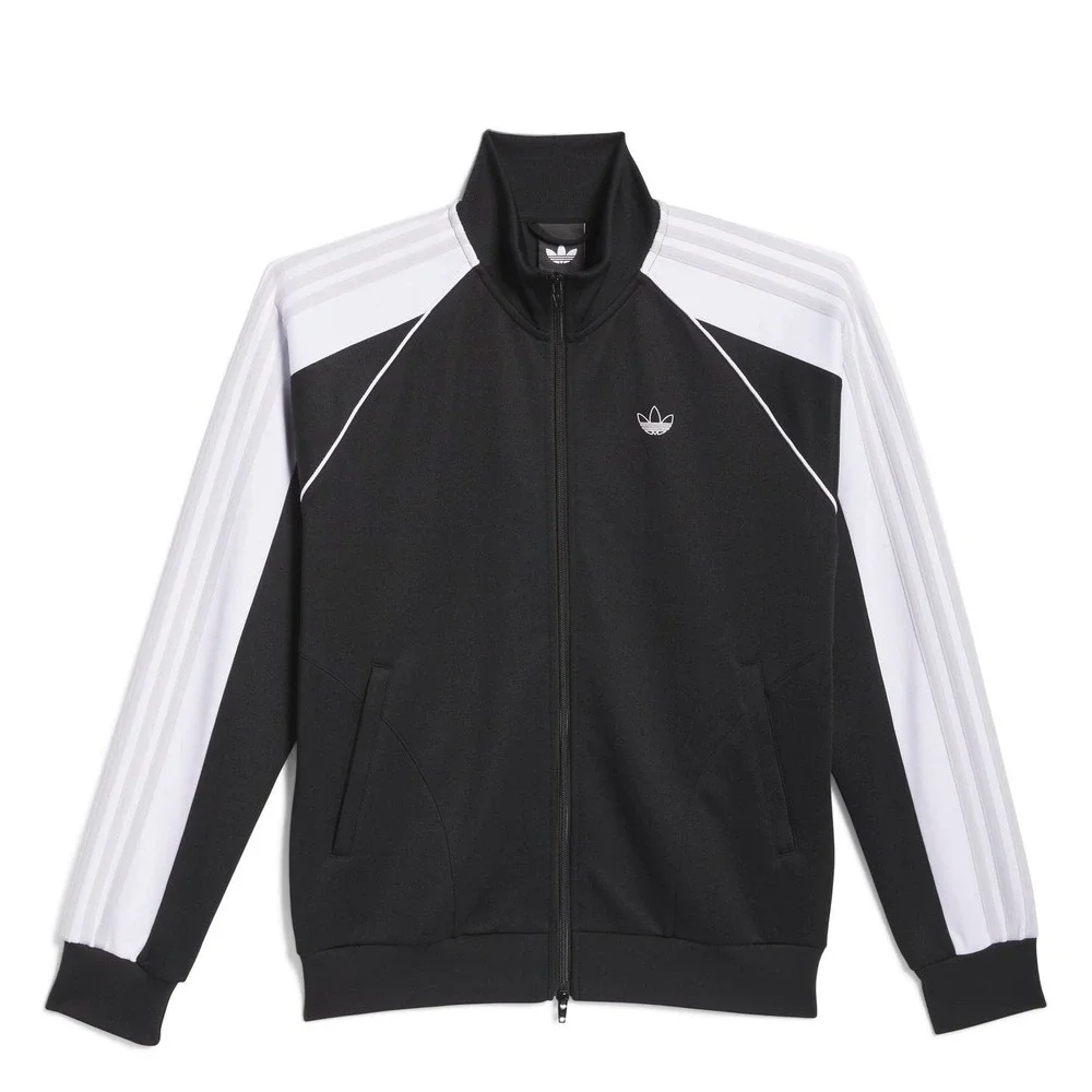Brand New Mens Adidas Tyshawn Track Jacket Black/White/Grey JX5459 NWT Skate
